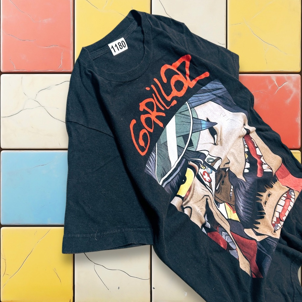 Vintage Y2K Gorillaz Band Tee Mens Black Small  Concert Tour Promo‎ Music Shirt - Picture 6 of 11